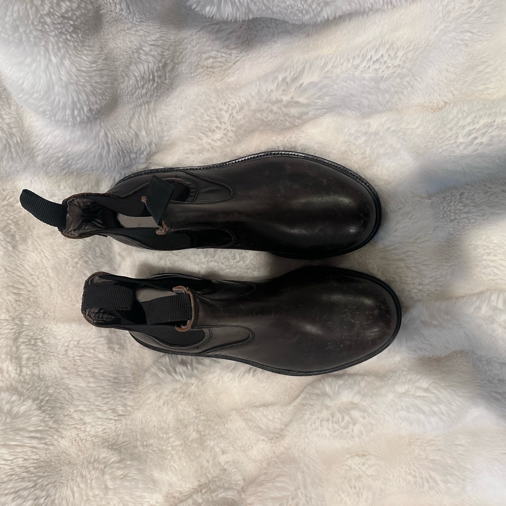 AllSaints Men's Black Leather Chukka Boots